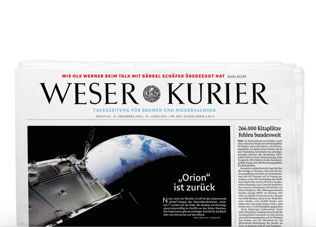 Gedruckte Zeitung Wochenend-Abo