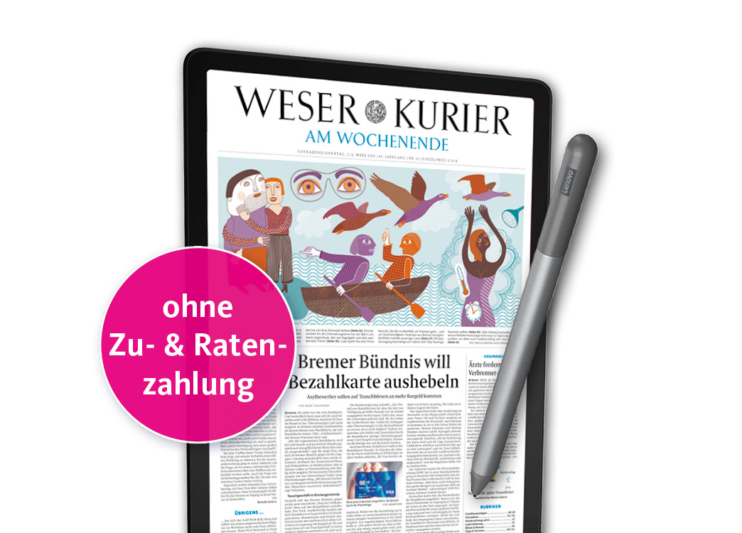 Produktbild für das Angebot 'Die digitale Zeitung inkl. Lenovo M11 & Stift'