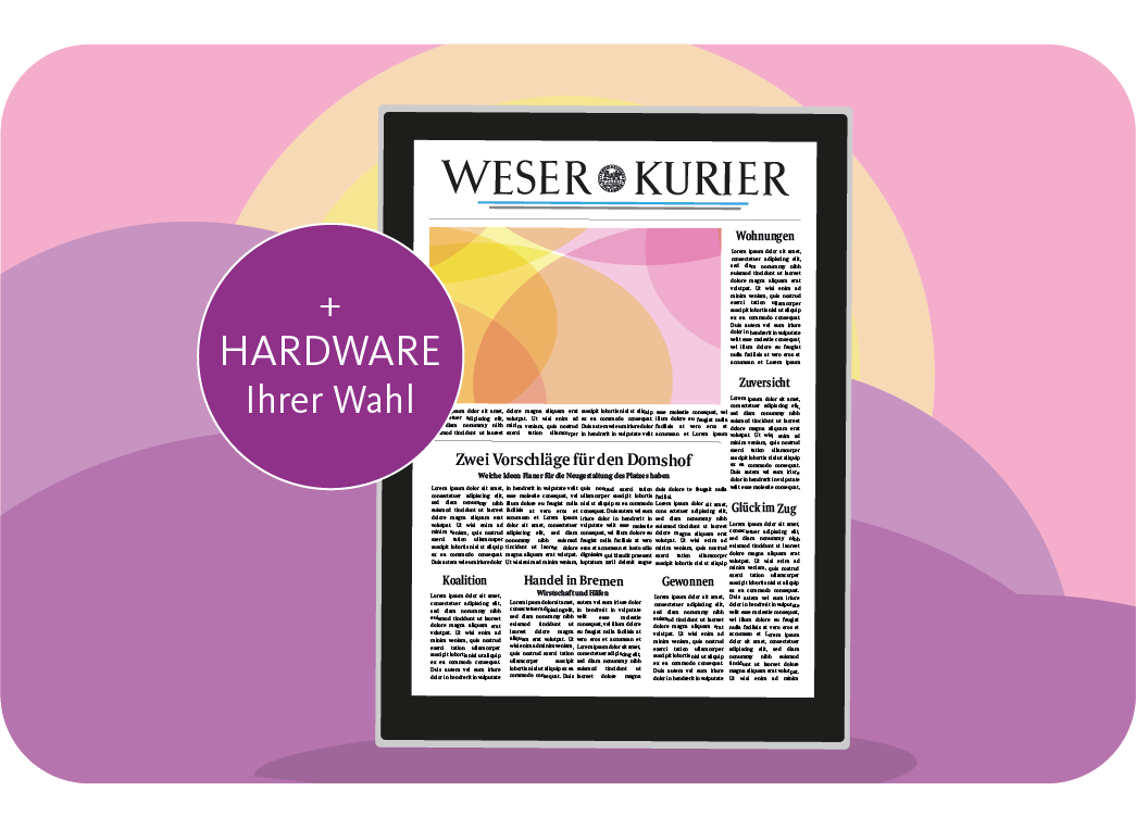 Produktbild für das Angebot 'E-Paper mit Tablet nach Wahl'